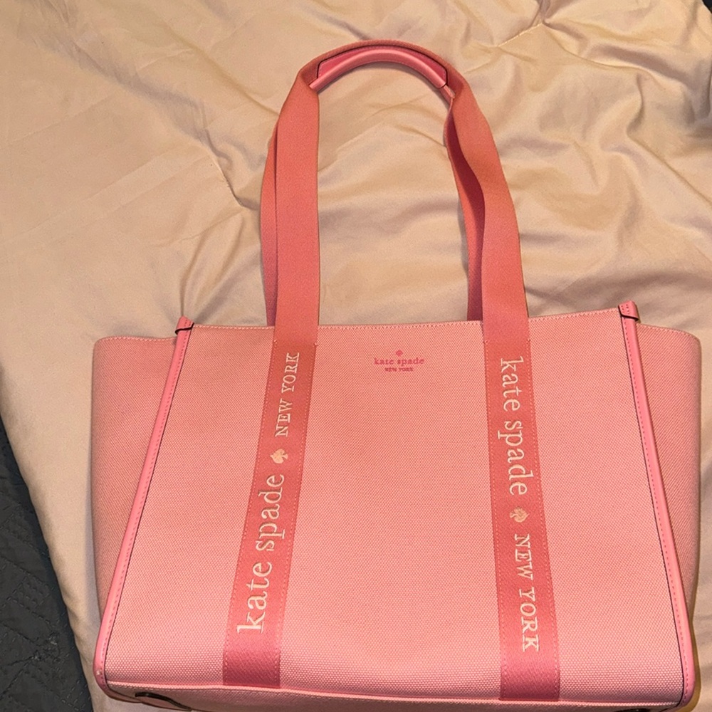 Kate spade large pink tote bag